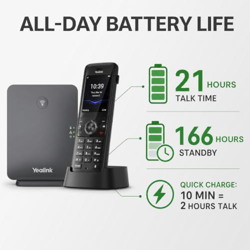 Yealink W78P DECT IP Phone System with W70B Base & W78H Handset