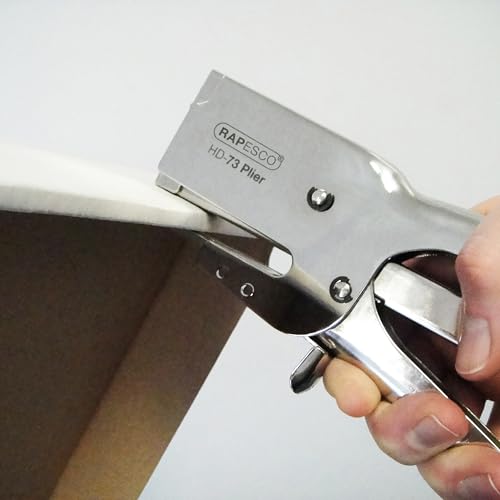 Rapesco Set Classic Heavy Duty 73 Plier Stapler and Staples 73 Type 3/8" - Pack of 2000(1305)