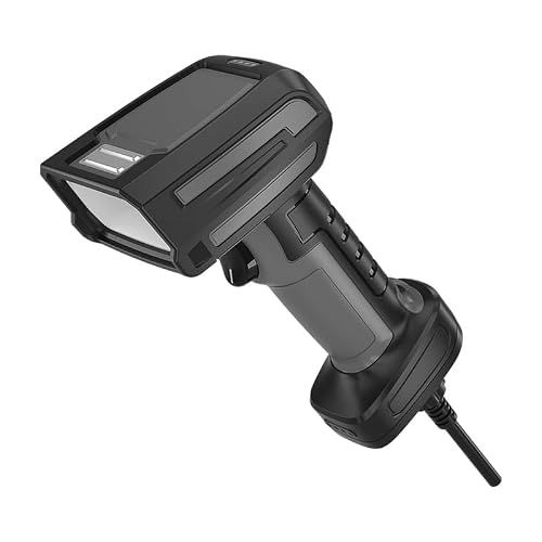Wired Bar Code Scanners Readers for Computers PC, USB Cable Laser Barcode Handheld, Hand Scanning Label UPC EAN Reader Gun for Electricity, Home appliances, Light Industry, Black