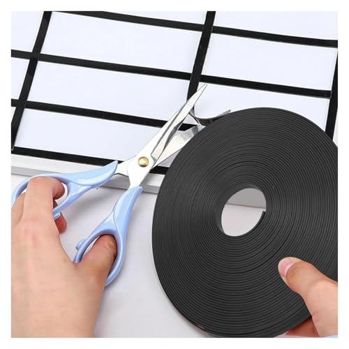 Anenog White Board Tape 1 Pcs 6mm Tape Roll Thin Strips Board Dividers Whiteboard Graphic Decorative for Office