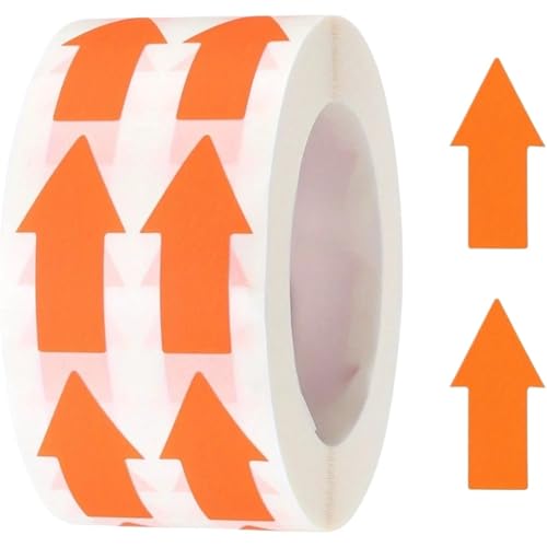 Arrow Stickers 2000/4000/8000pcs Arrow Sticker Labels 1000 Count/Roll 0.6x1.2 Inch Adhesive Shape Signs for Scrapbooking DIY Craft(8000pcs)