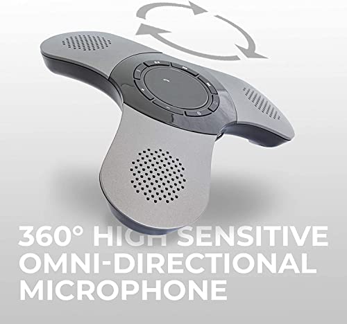 Conference Speaker and Microphone, 360° Voice Pickup, Noise Reduction
