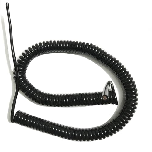 1 Meter 10 Core Coiled Mains Flex Spring Cord Extensible Wire Cable OD 10mm