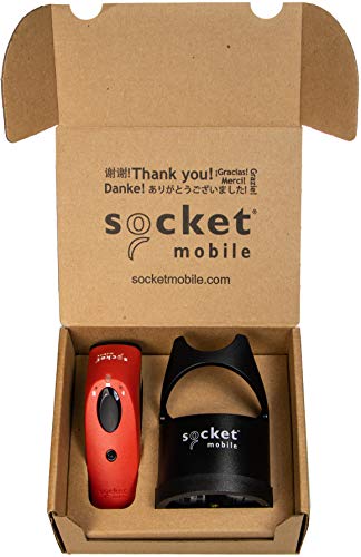 Socket Scan S740, Universal Barcode Scanner, Red & Black Dock (CX3444-1907)