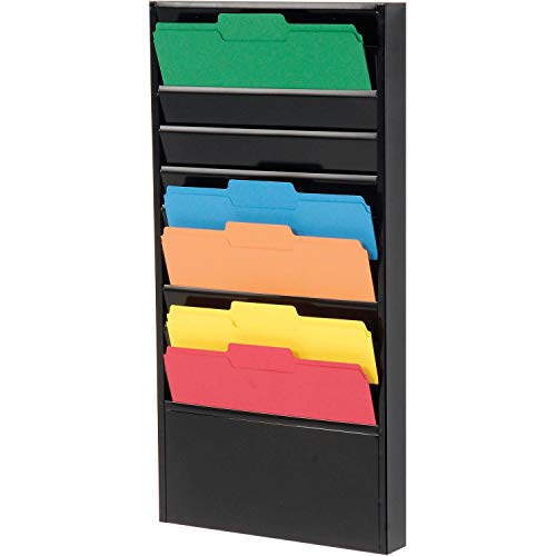 Global Industrial Steel Medical Chart Hanging Wall File Holder, 10 Pockets
