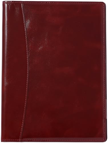 Franklin Planner Rustlus Leather 2 Organizer Cover A5 Burgundy 86796