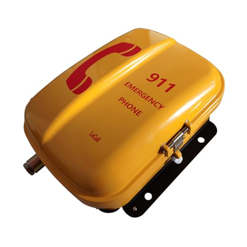 LeCall Outdoor Emergency Phone/ 911 Telephone/Emergency Call Box, IP67 Weather Proof and Vandal Resistant, TEP302