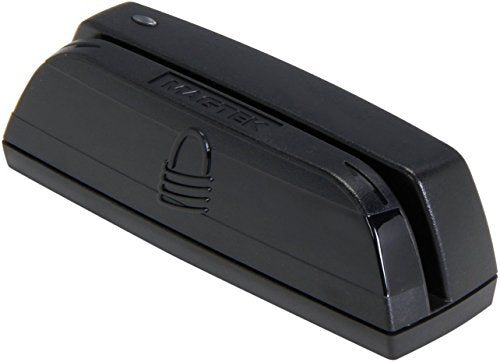 MagTek 21073062 Dynamag Magnesafe Triple Track Magnetic Stripe Swipe Reader with 6' USB Interface Cable, 5V, Black