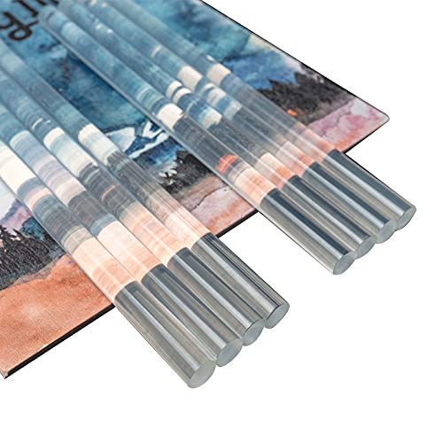 ZTBH Hot Melt Glue Sticks 300mm High Transparent Hot Melt Adhesive Stick, Viscosity Electric Gun Repair Power Tools Melt Glue Stick (Diameter : 7mm, Length : 300mm)