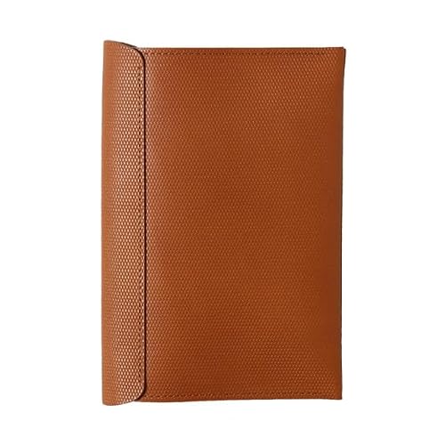 Cuobadis Genuine Leather Cross Grain Leather Notebook Cover "Postalco" 3.9 x 5.9 inches (10 x 15 cm), Brown POSTALCO QUOVADIS qv10 x 15pt2-br