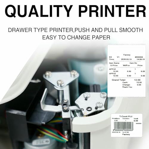 NYTFHMS Digital Label Printing Scale with Barcode Function, Accurate Weight and Price Calculation for Retail Stores and Supermarkets,Machine