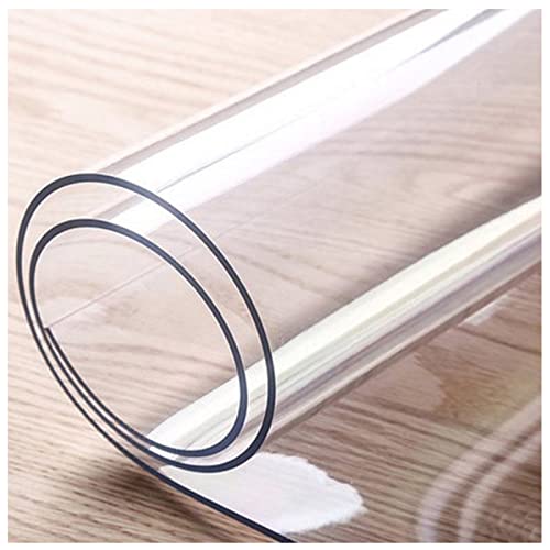 Rectangular Clear Chair Mat for Carpet Tiles and Hard Floors,3mm Thick Office Mats for Rolling Chairs,Waterproof High Impact Strength Transparent Floor Protector Mat (120x270cm/47.2x106.3in)
