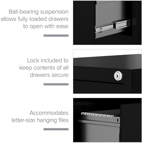 Scranton & Co 2 Drawer and 4 Drawer Letter File Cabinet Set in Putty