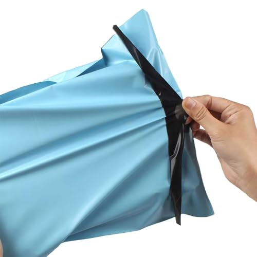 YINUK 50pcs Blue Degradable Mailer Bag Package Envelope Self Adhesive Poly Courier Packaging Bag Parcel Storage Organizer(50x60cm)