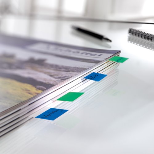 SIGEL HN493 Index Page Marker, Film, Strip-Size:25x43 mm, 50 Strips, Green (Pack of 12)