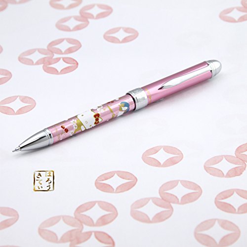 Sailor 16-0343-231 Fountain Pen, Multi-Functional Pen, 2 Colors + Sharp Elegant Makie 3, Hello Kitty Shijukara