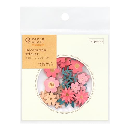 Paper Craft Museum Flake Seal Decoration [Floral Red] 82520006