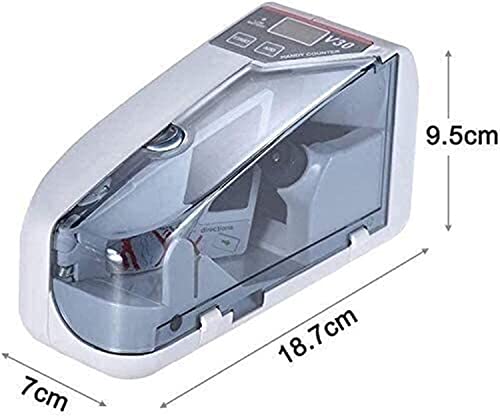 JIQHOHX Money Counter Dollar Currency Counter, Mini Handy Bill Cash Banknote Counter 2 Ways of Working