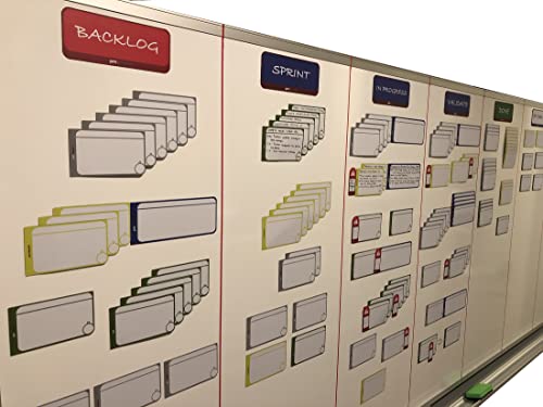 Kanban Board Magnetic Labels Kit. Various magnetic labels to build scrum board, kanban board, project management board, or student board. Premium Project Planning Board Kit. Kanban Magnetic Labels Kit