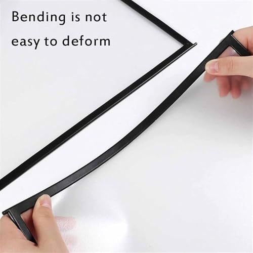 ZOCWJK Desk Reference Organizer - Catalog Display Rack, 10 and 20 Page Double-Sided Panels, Letter-Size, Desktop Flip Display Folder, for Office/Home Display and Storage A4 Documents,Black-10 Pages