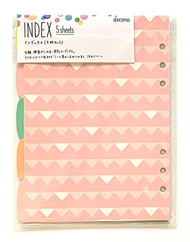 Raymay Fujii HAR493 Decona Index Refill, 5 Classifications, A5
