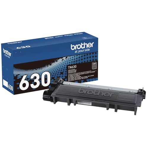 Brother Genuine Standard Yield Toner Cartridge, TN630, Replacement Black Toner, Page Yield Up to 1200, Amazon Dash Replenishment Cartridge