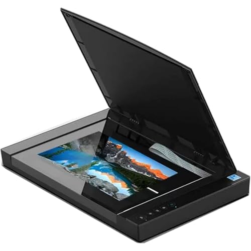 Large Format Flatbed Scanner for Documents and Photo Books, High Resolution up to 2400 DPI, LED Light Source, Quick Scan in 4 Seconds per Page, Ideal for Libraries and Schools