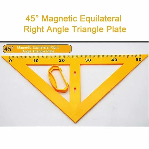 ZXKLXYY Drafting Tools Magnetic Geometry 4 Piece Set Includes Compass 2 Triangles and Protractor, Educational Material for Classroom Blackboard Office