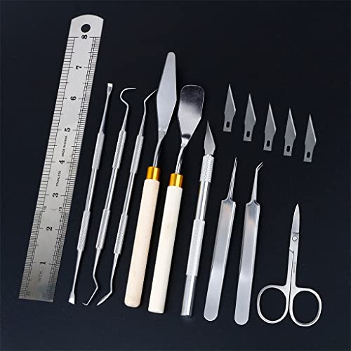 XDSRFVW 19 Pieces Craft Vinyl Weeding Tools Set Basic Tool Kit for Silhouettes Cameos Lettering