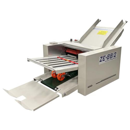 JARYANNIX Automatic Paper Folding Machine with 2 Folding Trays, Max Speed 262 ft/min, Max Folding Size 12’’ X 27’’, High Speed Paper Folder, Adjustable Speed with Automatic Paper Counting