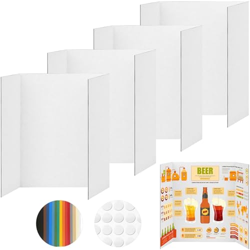 Xgsbvgdhw Trifold Poster Board Compact Pack Portable White