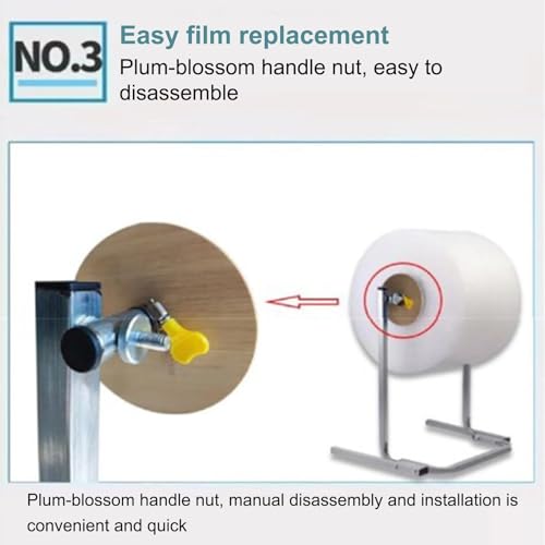 Bubble Wrap Roll Dispenser Stand, Tabletop Manual Cushion Foam Holder for Packing, Moving & Shipping, Efficient Wrapping Solution(100x52x65cm)