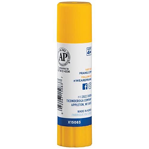 Prang Washable Glue Stick, Clear, 0.28 oz., 60 Count