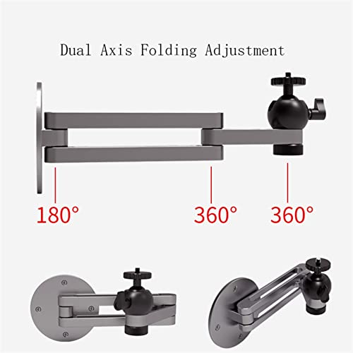 Projector Wall Mount Projector Rack Aluminum Alloy Wall-Mounted Heavy-Duty Projector Stand Conference Room Projector Hanger Bedroom Living Room Retractable Foldable Projector Bracket Projector Hanger