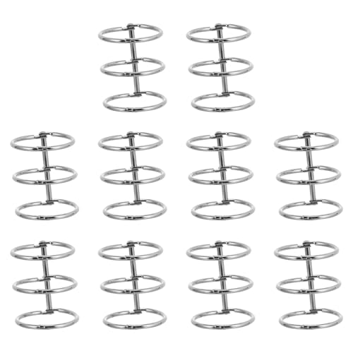 30pcs Nickel Metal Binder Rings 30mm Loose Leaf Clips for Document Organization