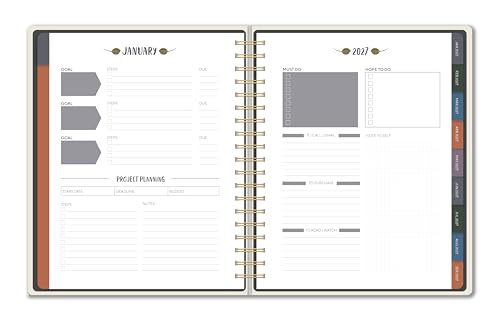 High Note 2027 Planner, 17-Month Weekly & Monthly Hardcover Planner: August 2026 to December 2027, 9" x 10", Orders of the Animals with Notes, Lists & Reference Pages + Sticker Sheet