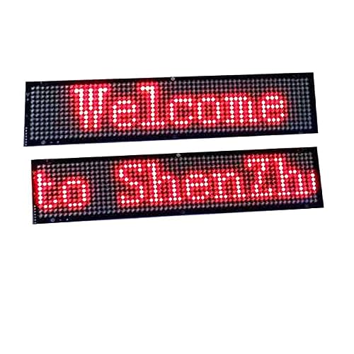 MekUk LED Sign Board Scrolling Message Scrolling Message Led Shop Signs Digital Display Board for Store Car Bar Hotel Advertising for Store, Car, Business, Promotion (Color : Red, Size : 575 * 95MM)