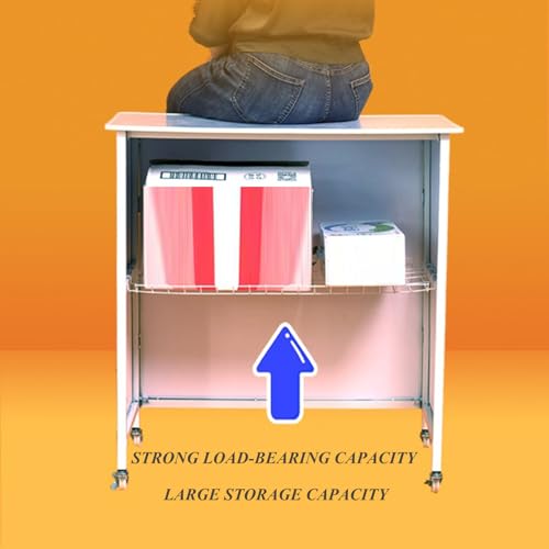Mobile Portable Promotion Counter Table, Pop Up Podium Trade Show Exhibition Reception Event Desk Counter Speech Stand ,Commercial Supermarket Folding Tasting Table Booth Kiosk Display Banner Stand