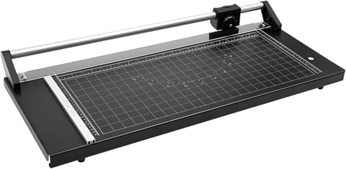 Paper Trimmer, 24 Inch Rotary Paper Cutter, Manual Precision Paper Cutter Trimmers with Angle Scale & Smooth Cutting for Photo Paper, Cardstock, Office Paper, Precision Paper