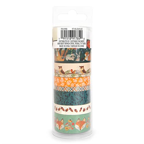 Recollections Animals Crafting Washi Tape Set, 12 Packs: 7 ct. (84 Total)