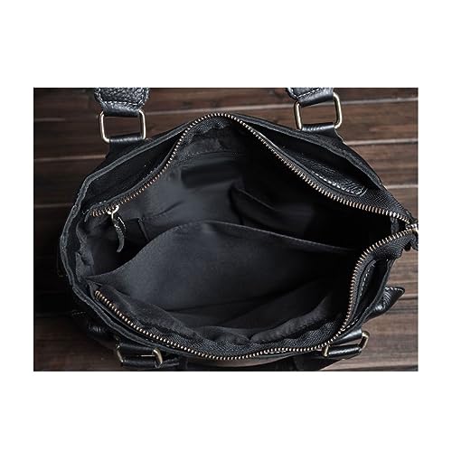 STBTOO Messenger Shoulder Bags Men's Leather Large Laptop Bags Briefcases Totes Handbags Luggage Bags