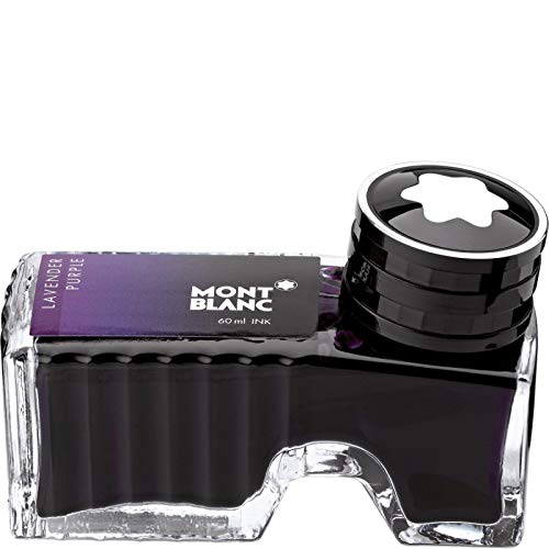 Montblanc Ink Bottle Lavender Purple 105196 – Premium-Quality Refill Ink in Dark Purple for Fountain Pens, Quills, and Calligraphy Pens – 60ml Inkwell
