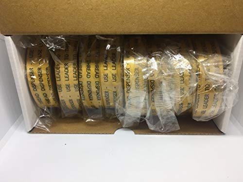 ALLTAPESDEPOT ATG Transfer Gun Double Side Refill Tapes, Reverse Wound Adhesive Transfer Tape Acid Free Gold Paper Liner ATG-7502, 3/4" X 36YD Pack of 48