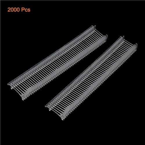 DWLANMLHYA Tagging Gun for Clothing, 2000Pcs Standard Plastic Tagging for Garment Label Office Filing and Craft Projects(40mm)