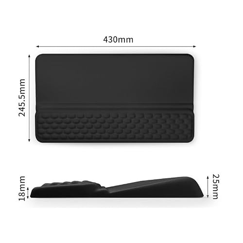GFHSKRPL Slow Rebound Silicone Wrist Rest for Keyboard Pad
