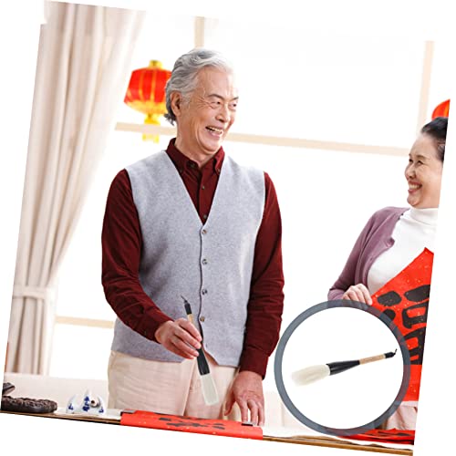 Chinese Calligraphy Brush Kanji Drawing Brush Beginner Students，Premium Writing Practicing Painting Artists Oil Diy Brush Art for Couplets White Reusable Brushes Gifts Japanese Pens Pen Drawing Statio