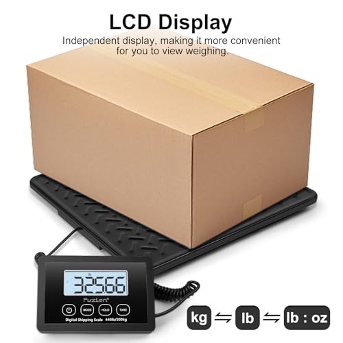 Fuzion Shipping Scale, 440LB x 10g High Accuracy Digital Postal Scale