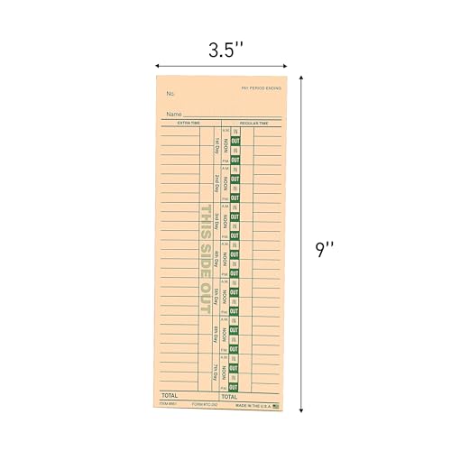 SSWBasics Employee Time Card - Pack of 250