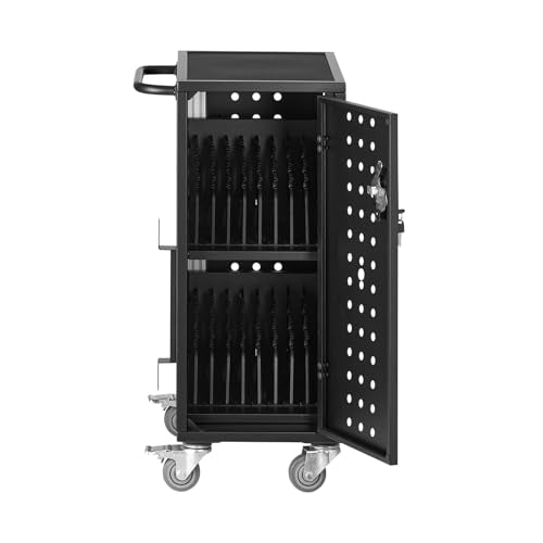 VEVOR 16 Device Charging Station with Lock & Key, Mobile Charging Cart