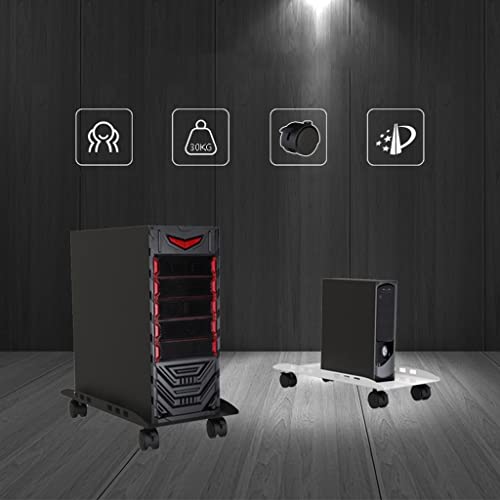 HCZKIUJ CPU Holder CPU Rolling Stand, Computer Host Stand with Wheels Under Home Office Desk, Mobile PC Holder, Computer Tower Cart Computer Stand (A)